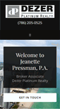 Mobile Screenshot of jeanettepressman.com